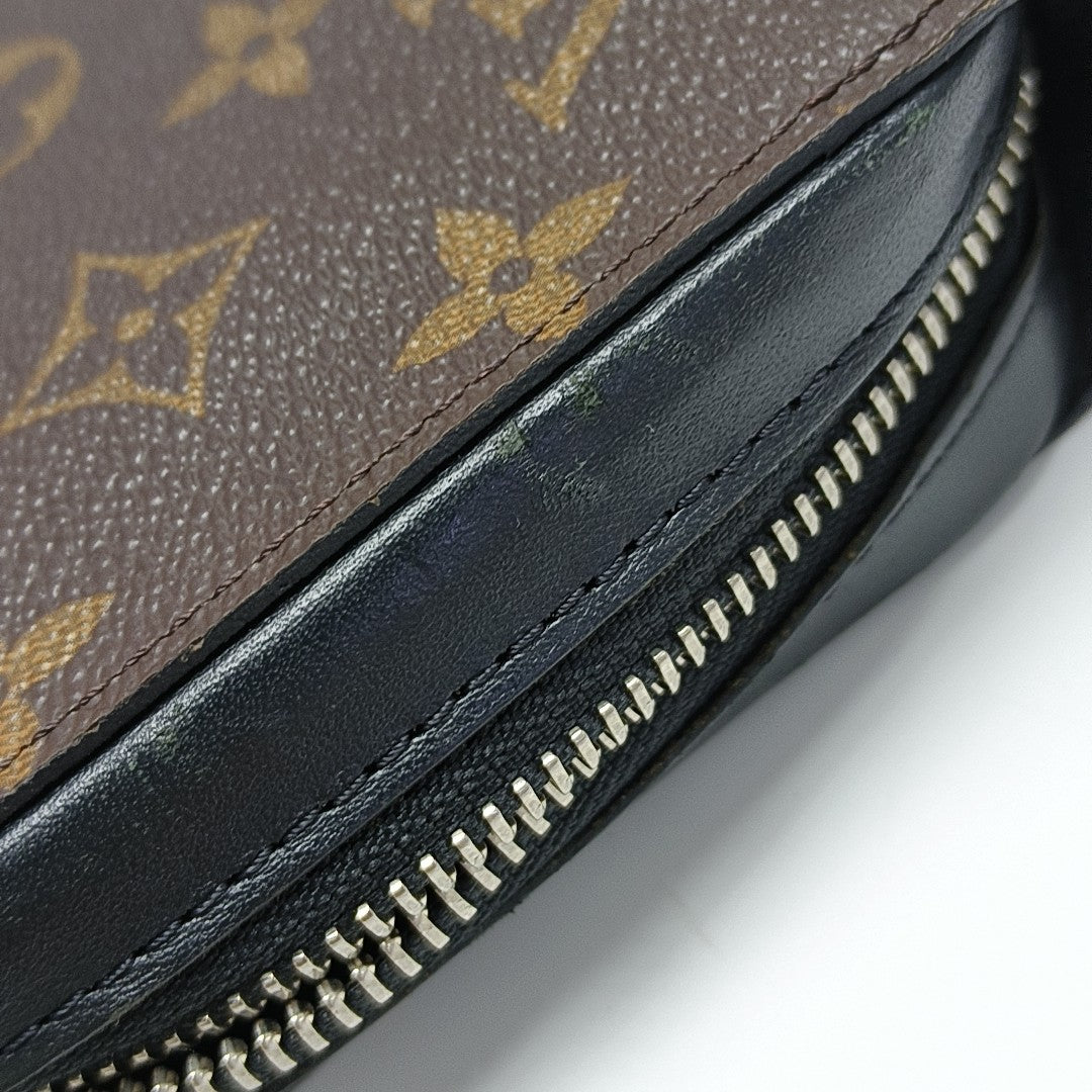 Monogram Coated Canvas Wallet Brown