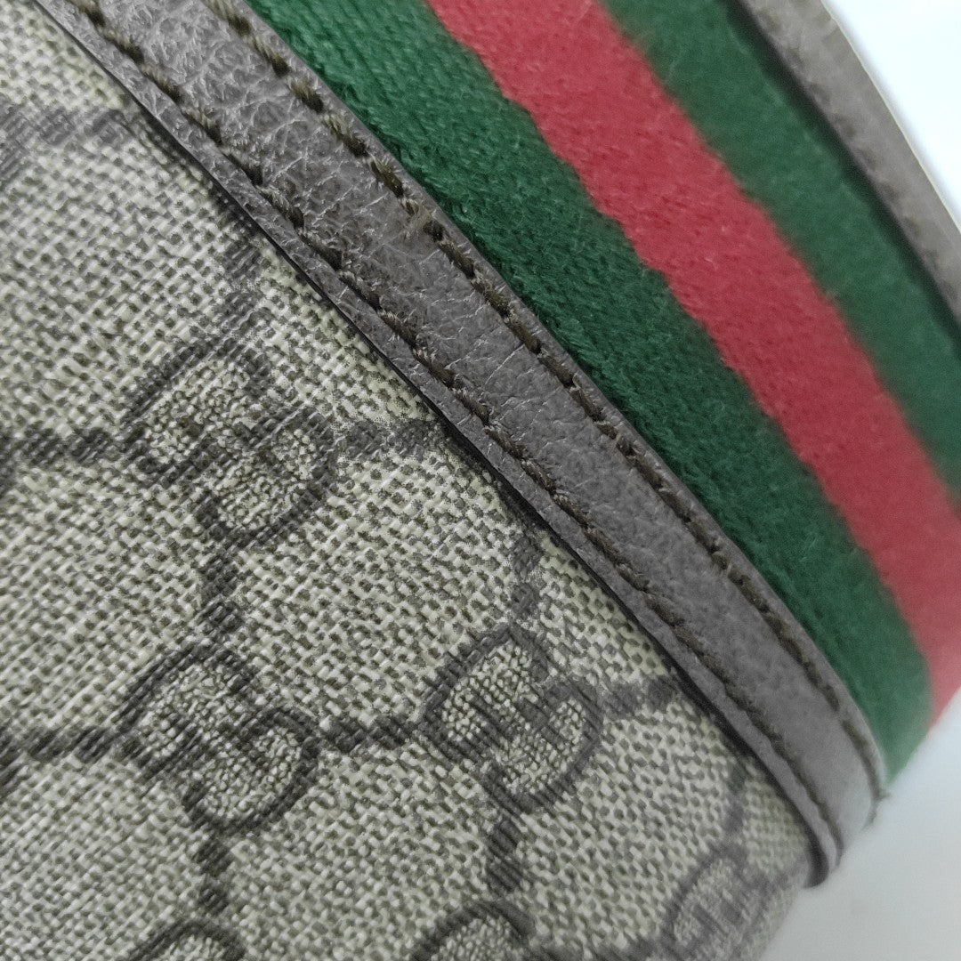 Ophidia Mini Monogram Coated Canvas Beige