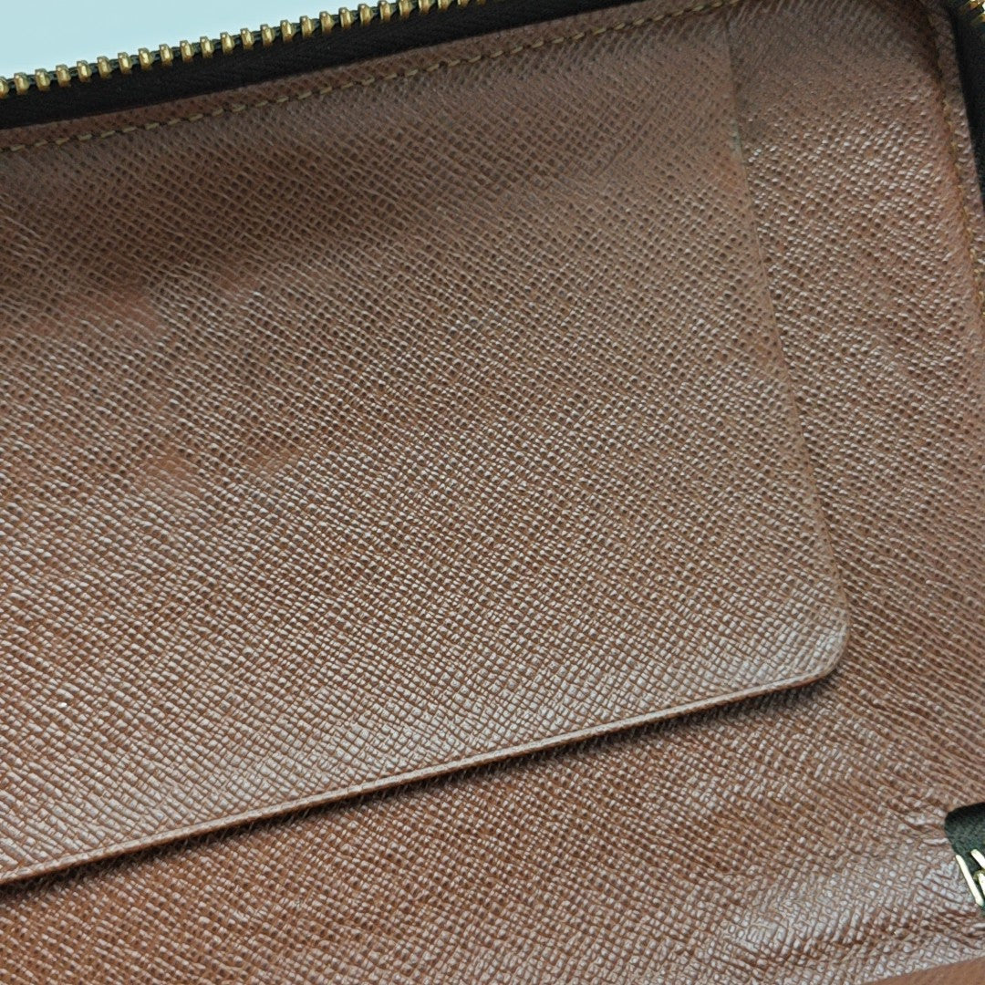 ZIPPY Monogram Coated Canvas Brown Wallet