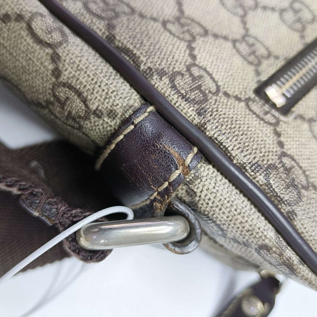GG Supreme Monogram Coated Canvas Black