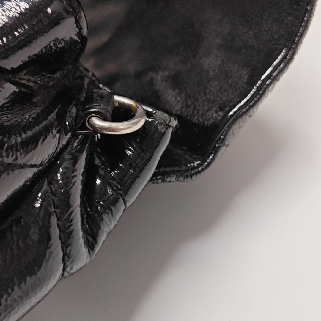 LOULOU Extra Small Chevron Calfskin Black