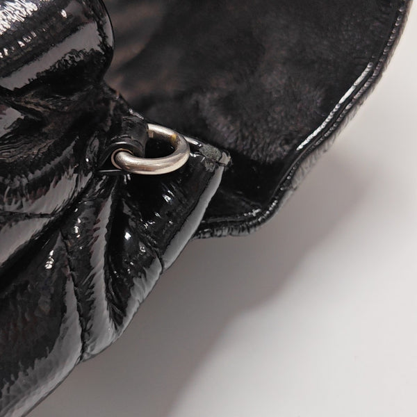 LOULOU Extra Small Chevron Calfskin Black