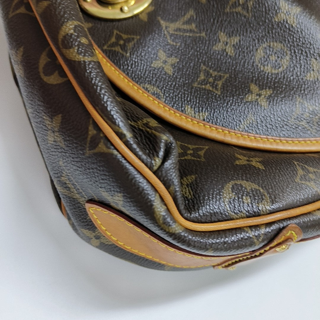 TULUM GM Monogram Coated Canvas Brown