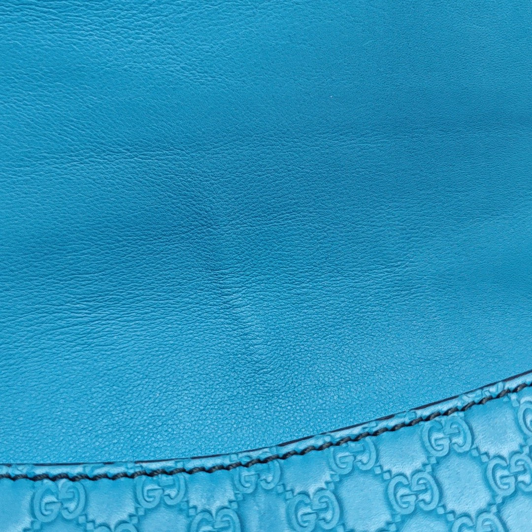 Emily Chain Monogram Calfskin Blue