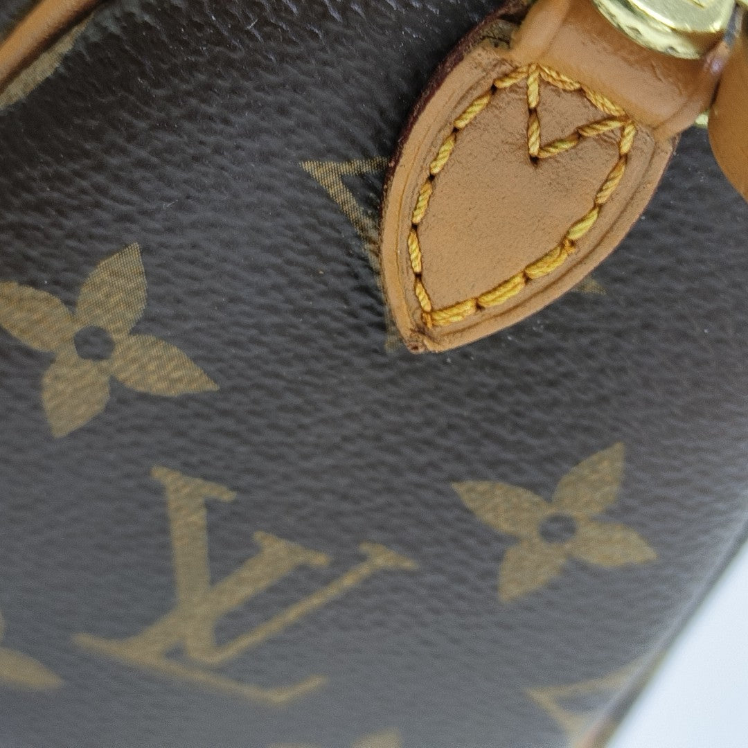 SPEEDY Nano Monogram Coated Canvas Brown
