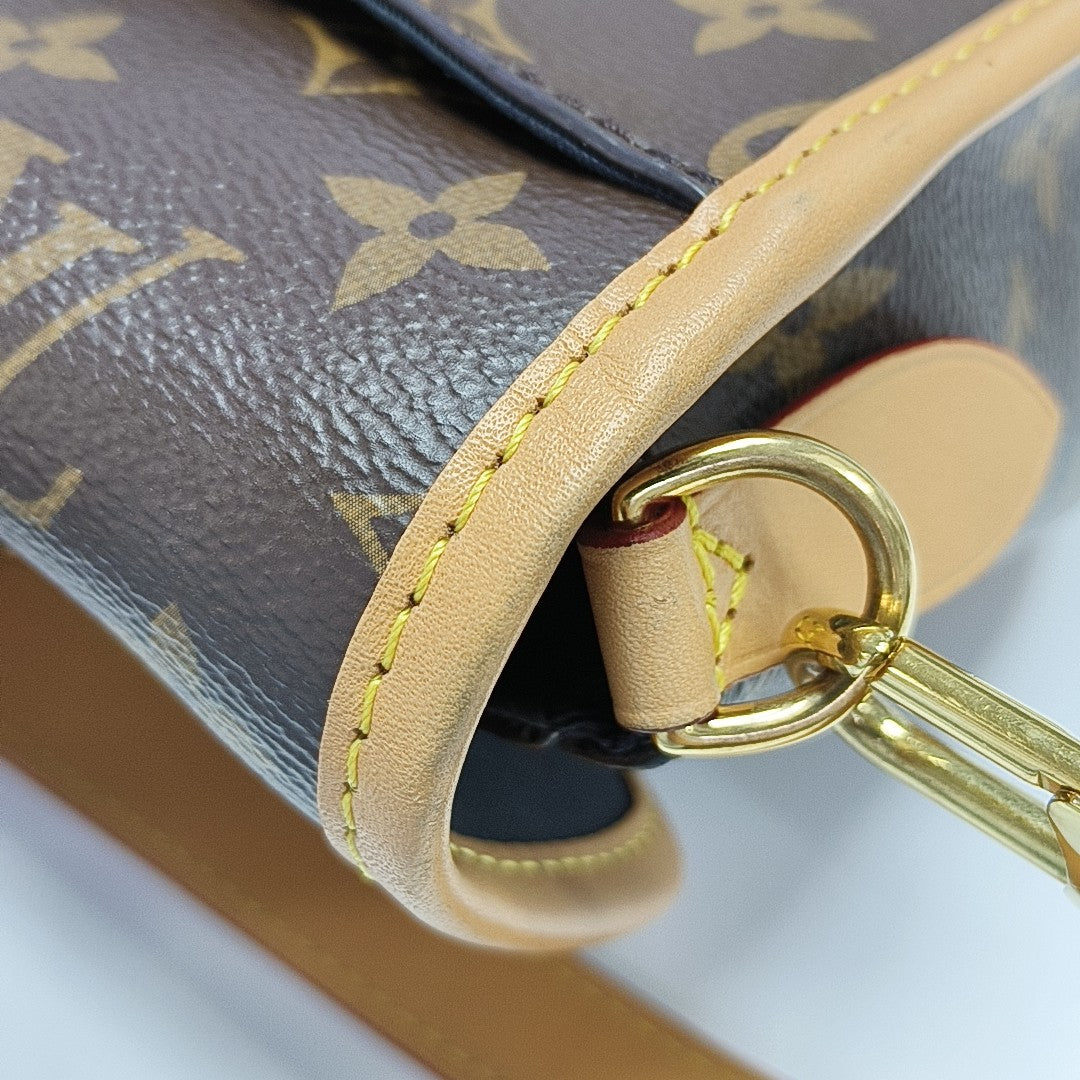DIANE Monogram Coated Canvas Brown