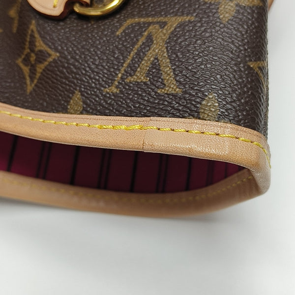 NEVERFULL MM Monogram Coated Canvas Brown