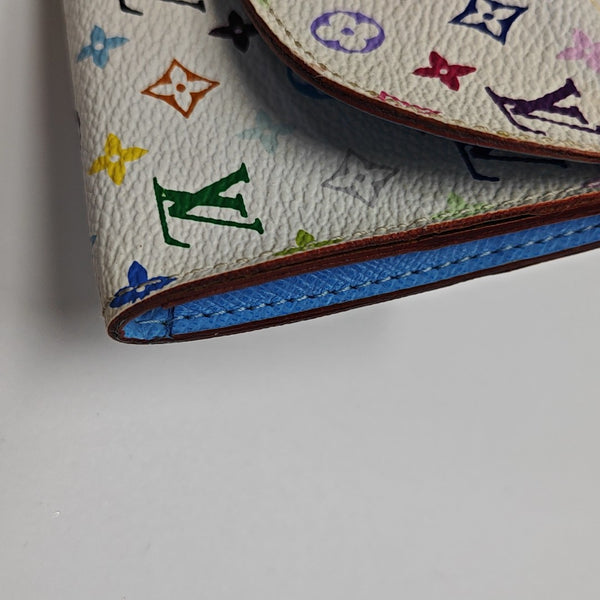 LV × TM ROSALIE Monogram Coated Canvas White Card Holder