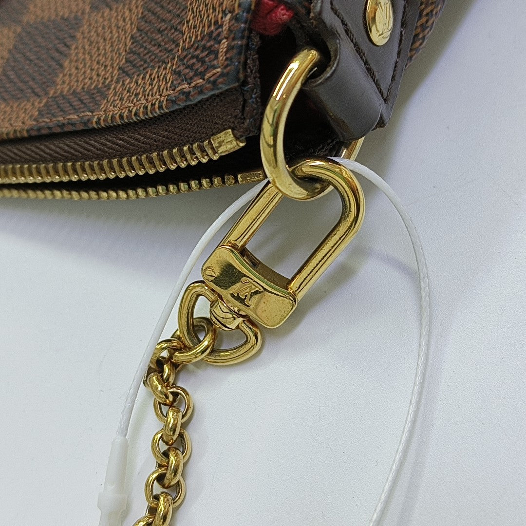EVA Damier Ebene Coated Canvas Brown