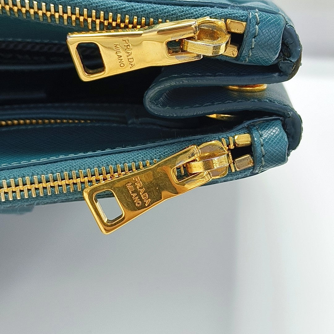 Galleria Saffiano Calfskin Green