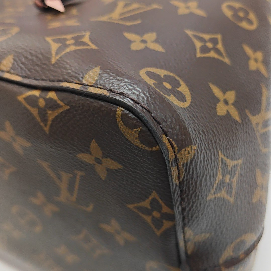 NÉONOÉ MM Monogram Coated Canvas Brown