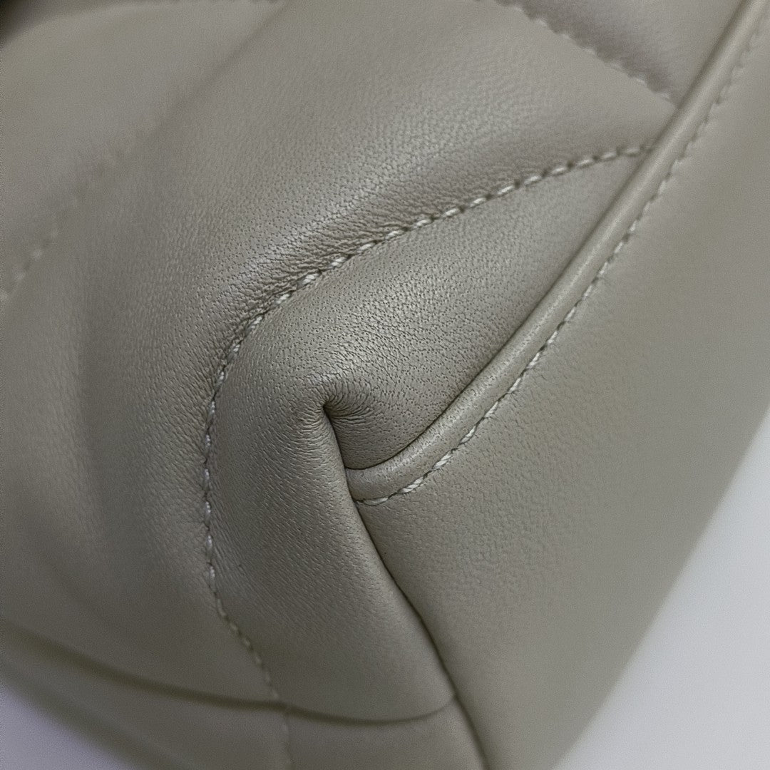 PUFFER Mini Quilted Lambskin Gray