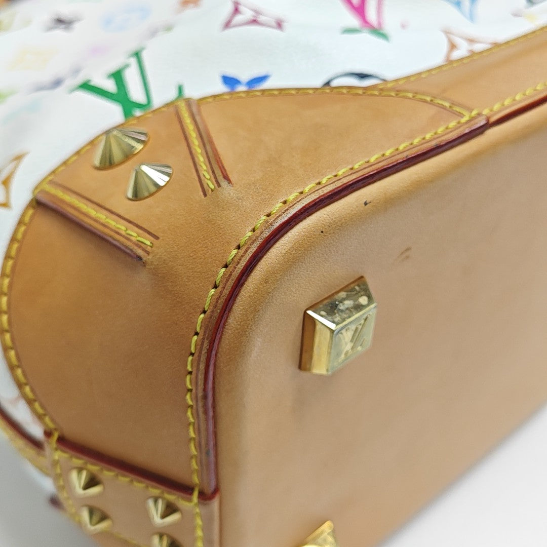 LV × TM SHARLEEN MM Monogram Coated Canvas White