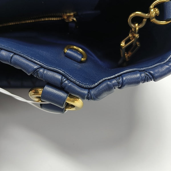 Quilted Lambskin Tote Bag Blue