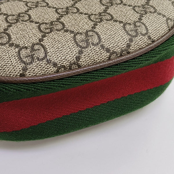 Ophidia Mini Monogram Coated Canvas Beige