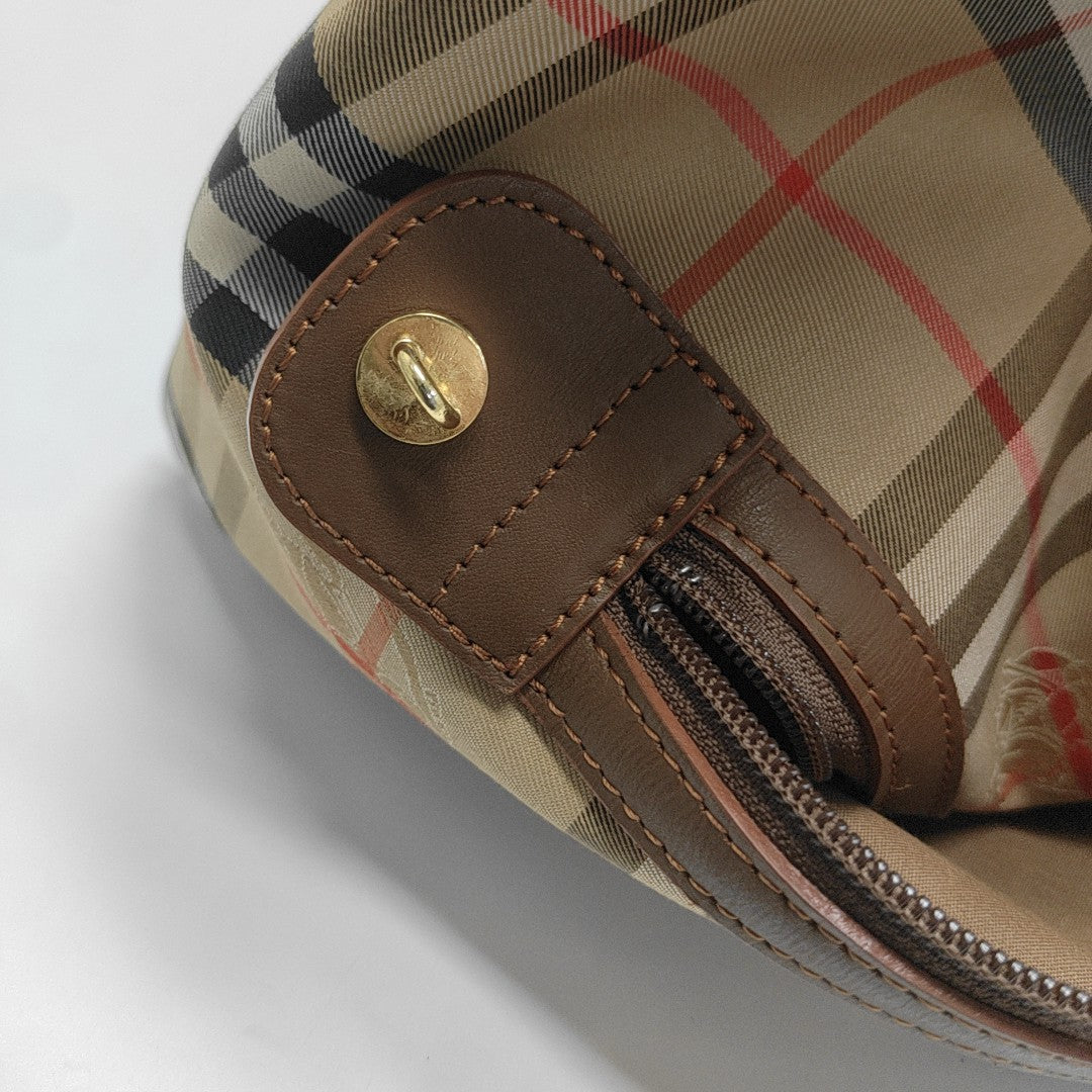 Canvas Top Handle Bag Brown