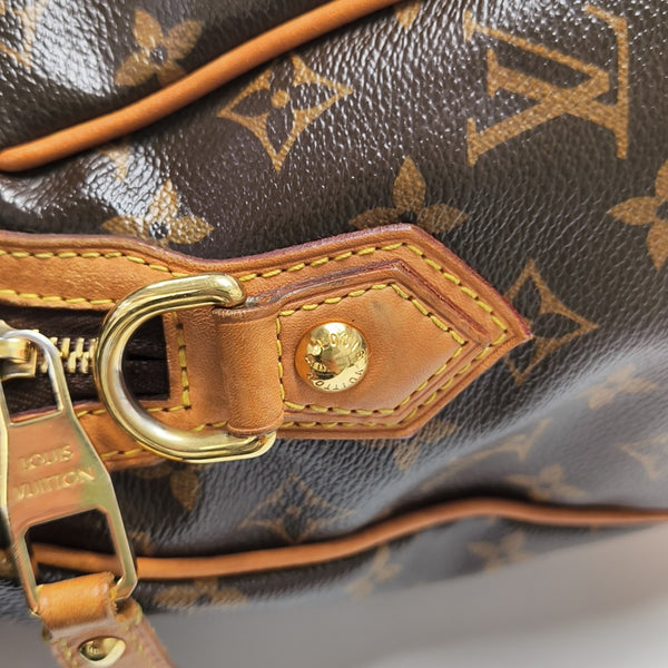 RETIRO GM Monogram Coated Canvas Brown