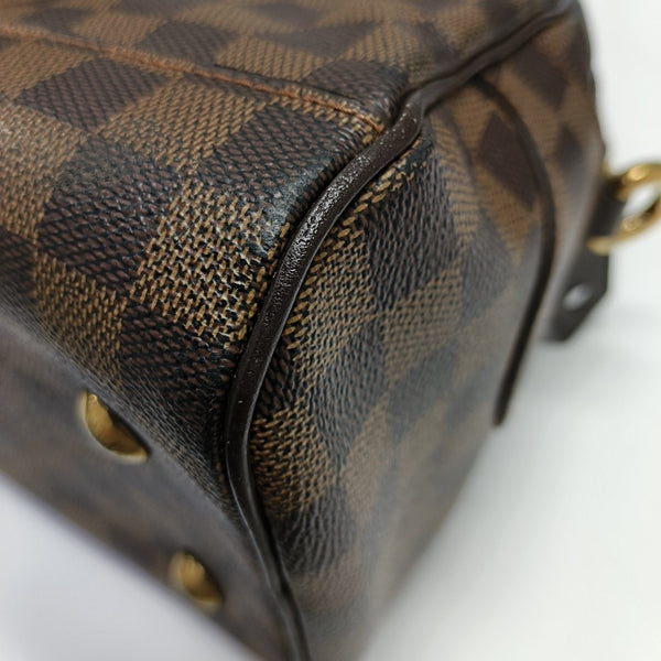 DUOMO Damier Ebene Coated Canvas Brown