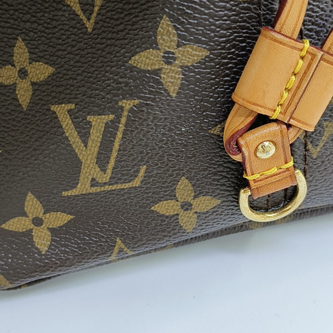 NEVERFULL GM Monogram Coated Canvas Brown