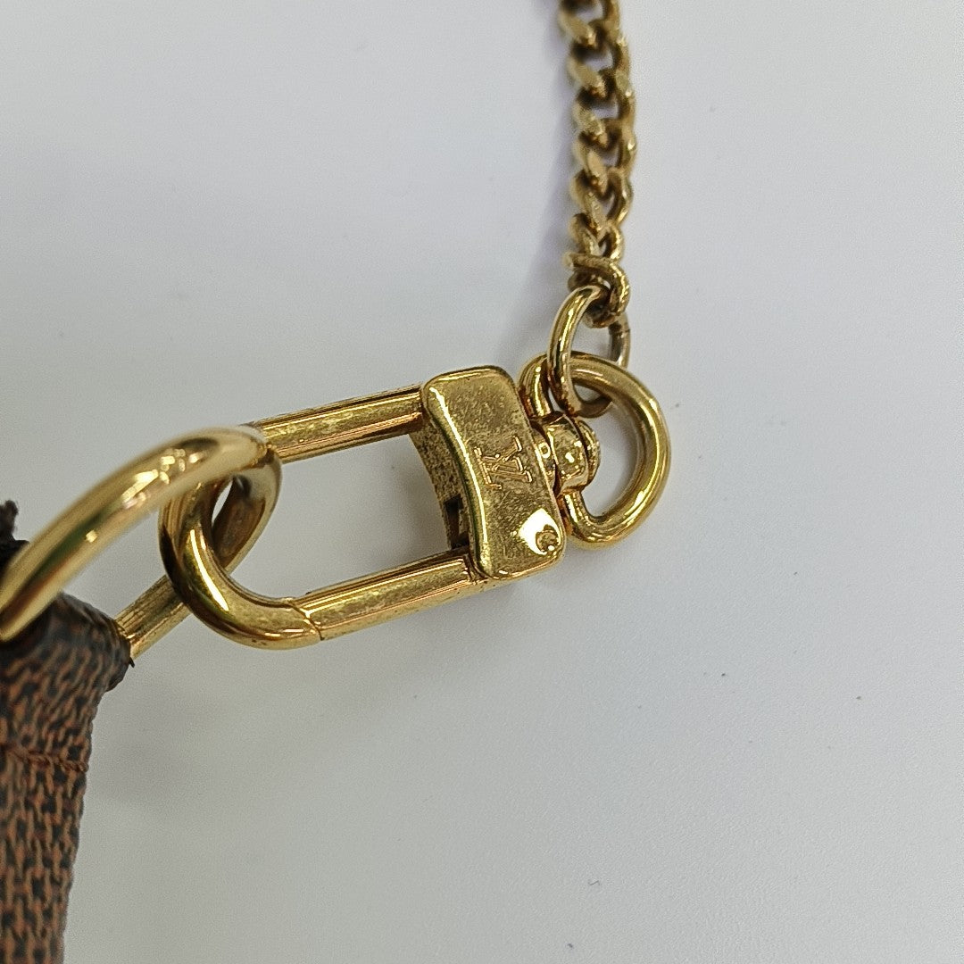 ACCESSOIRES Mini Damier Ebene Coated Canvas Brown