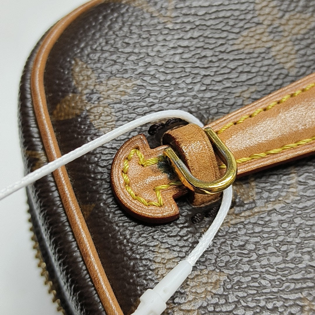 NICE Super Mini Monogram Coated Canvas Brown