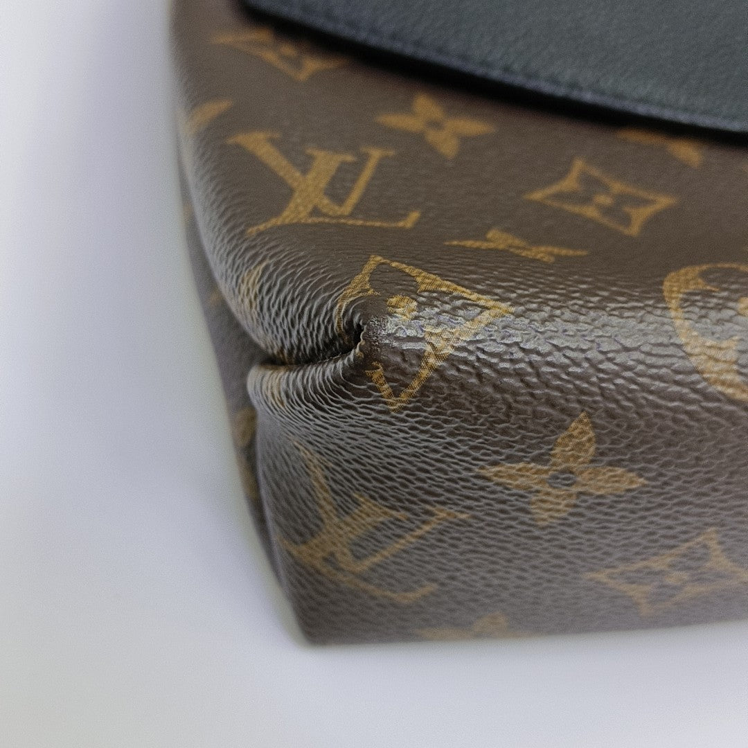 SAINT PLACIDE Monogram Coated Canvas Black