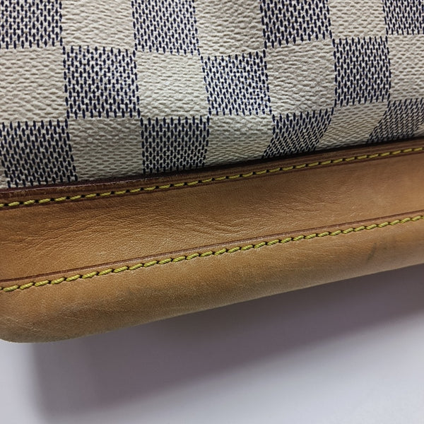NOÉ GM Damier Azur Coated Canvas White