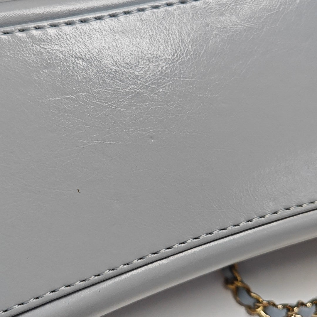 GABRIELLE Small Quilted Calfskin Blue
