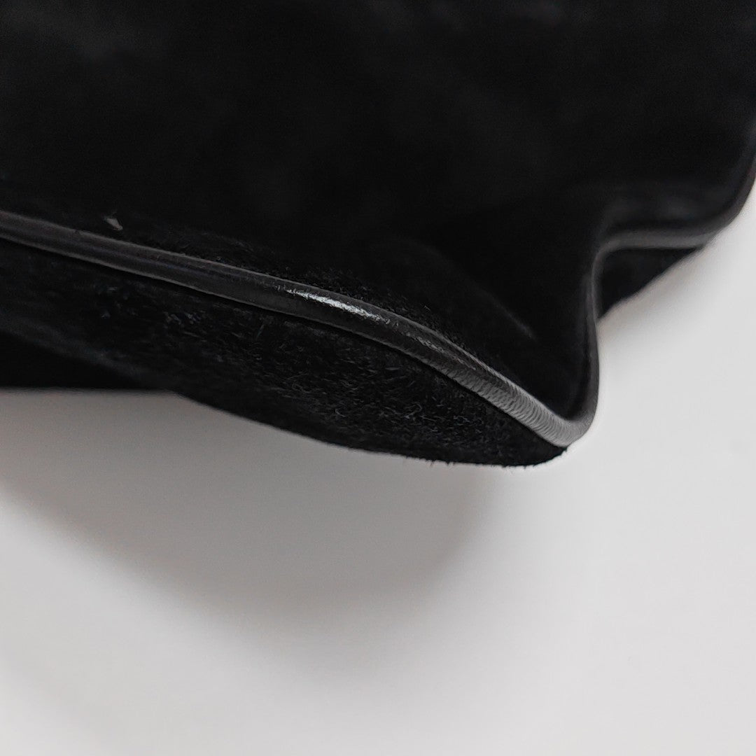 Suede Clutch Black