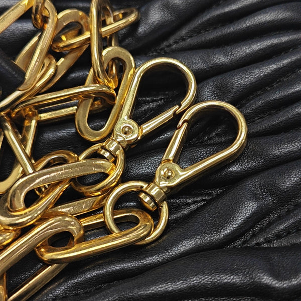 Matelassé Quilted Lambskin Black
