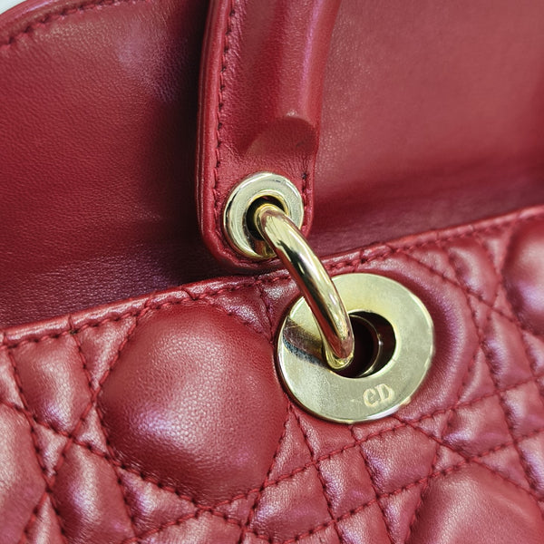 Lady D-Joy Medium Cannage Lambskin Multicolor
