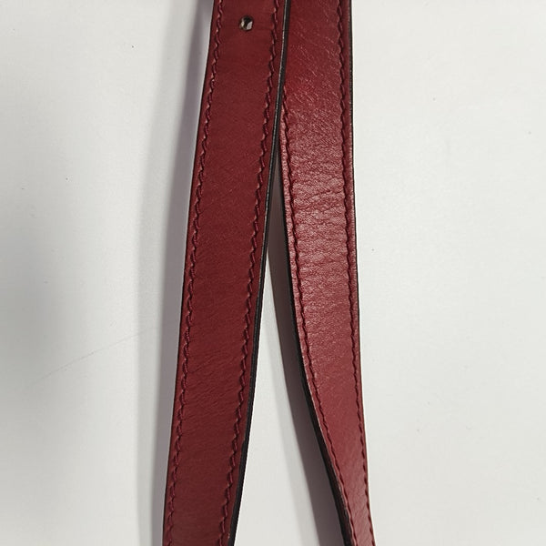 Monogram Coated Canvas Shoulder Bag Red