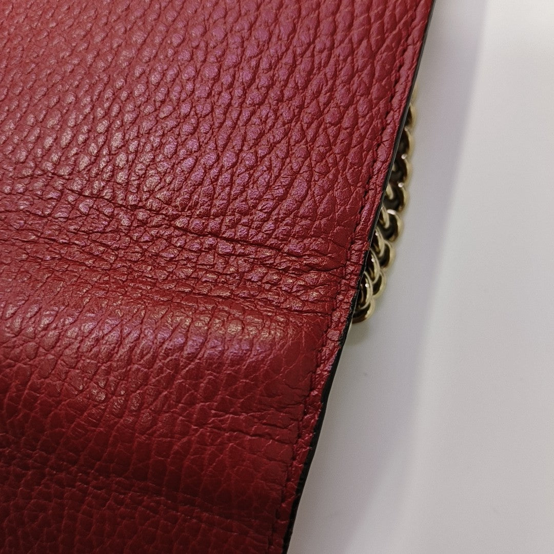 Calfskin Shoulder Bag Red