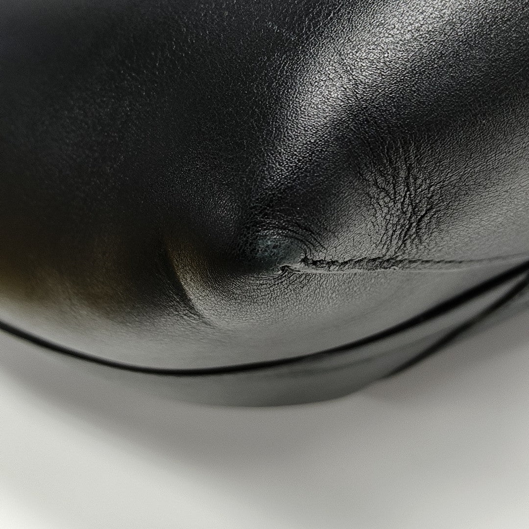 Calfskin Tote Bag Large Black