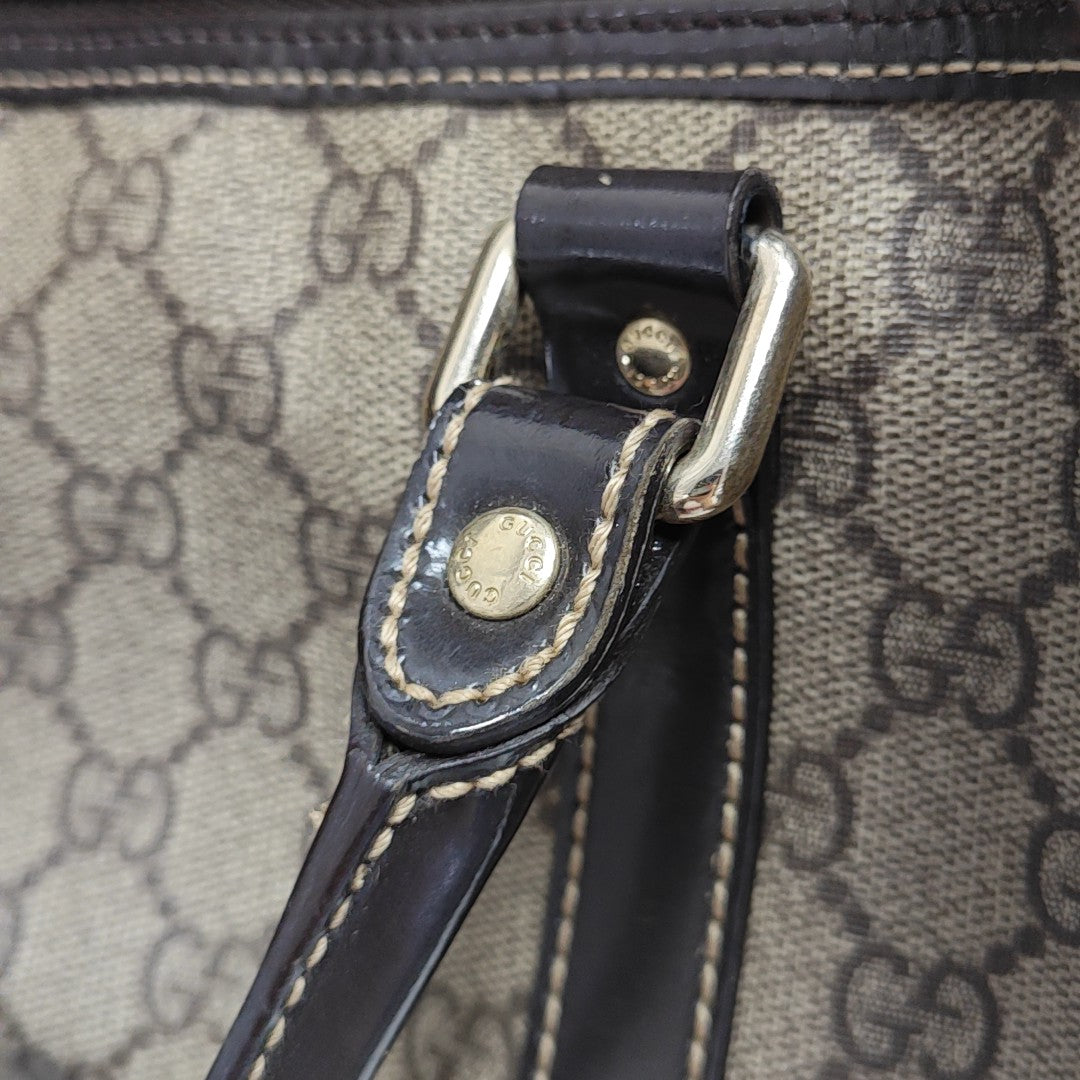 Joy Monogram Coated Canvas Beige