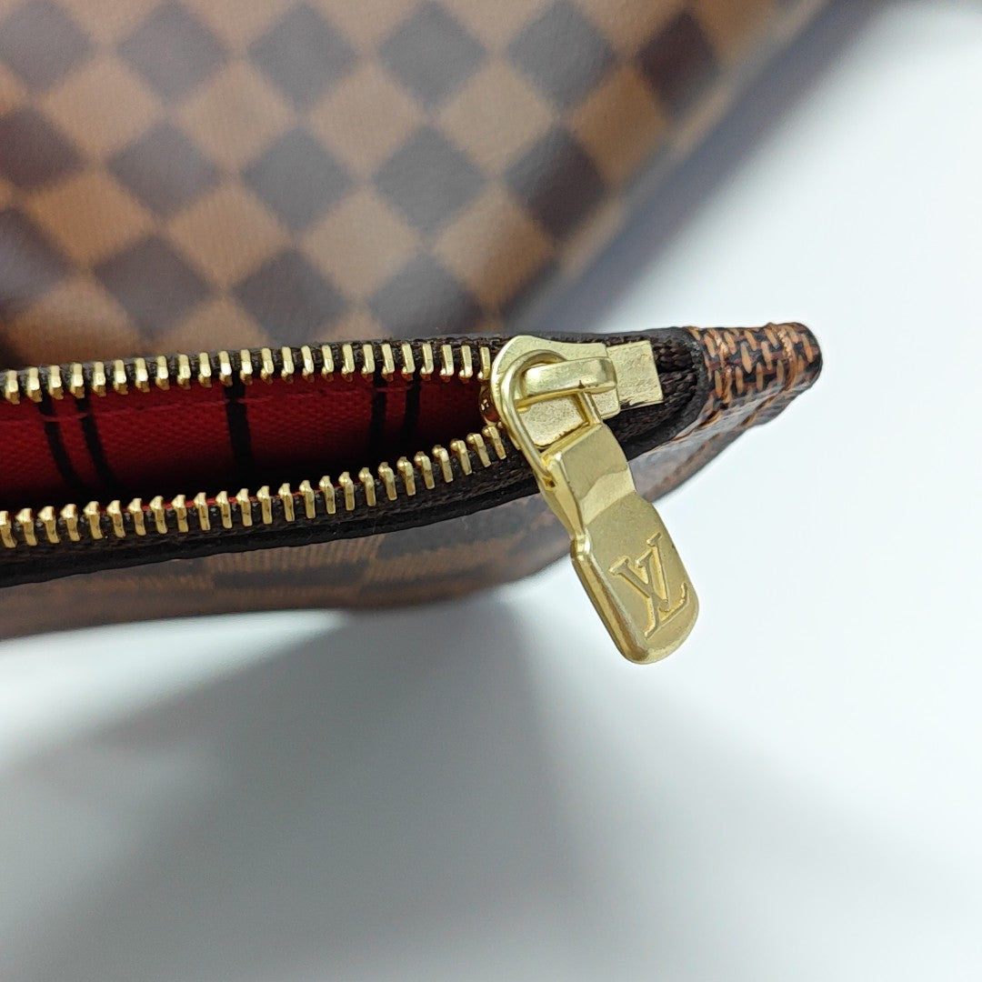 NEVERFULL MM Damier Ebene Coated Canvas Brown