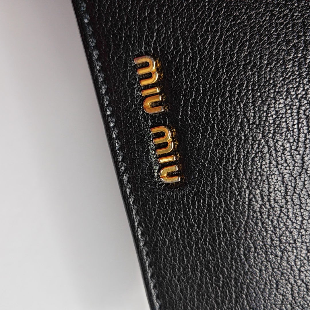 Miu Lady Calfskin Black