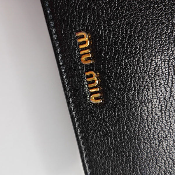 Miu Lady Calfskin Black