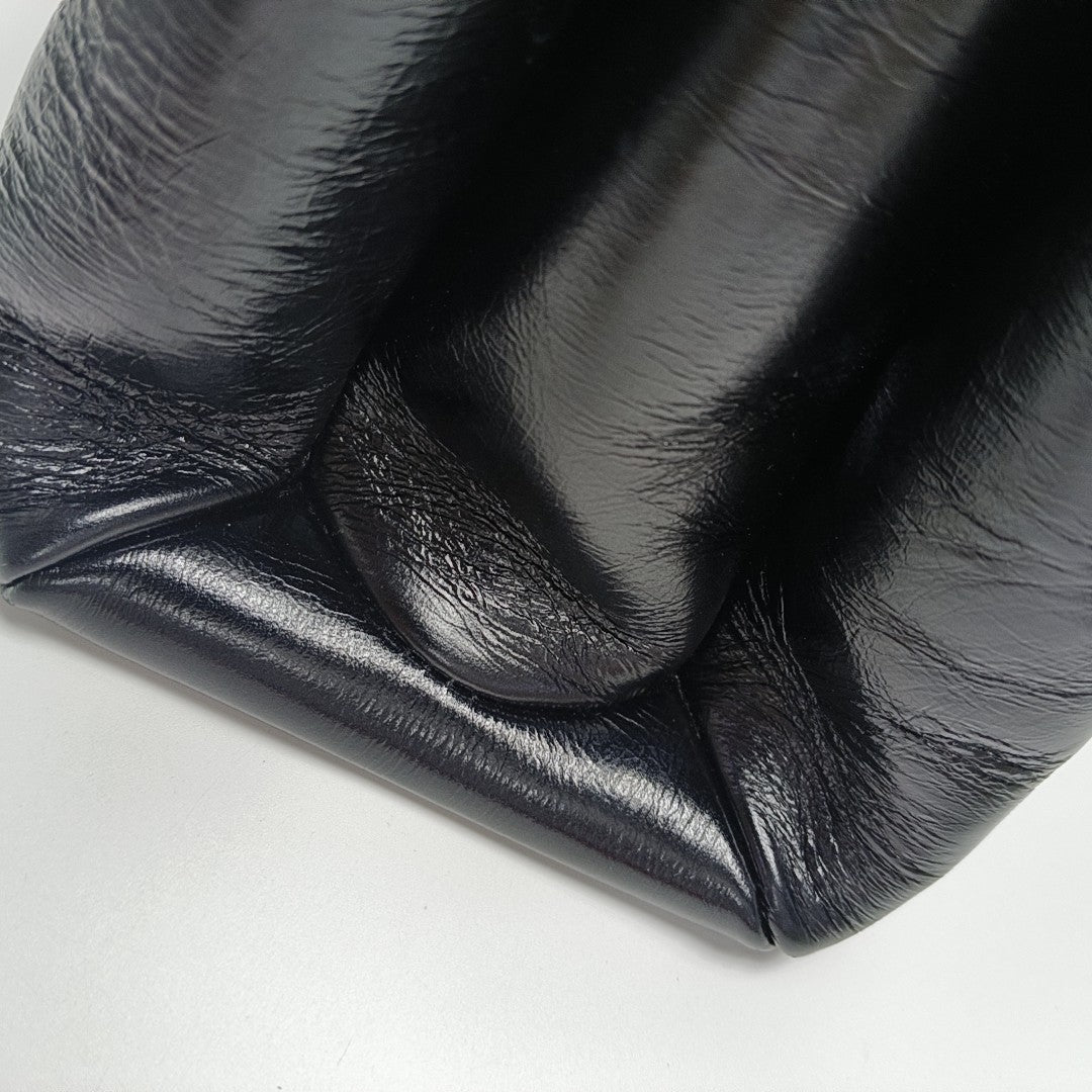 Calfskin Top Handle Bag Black