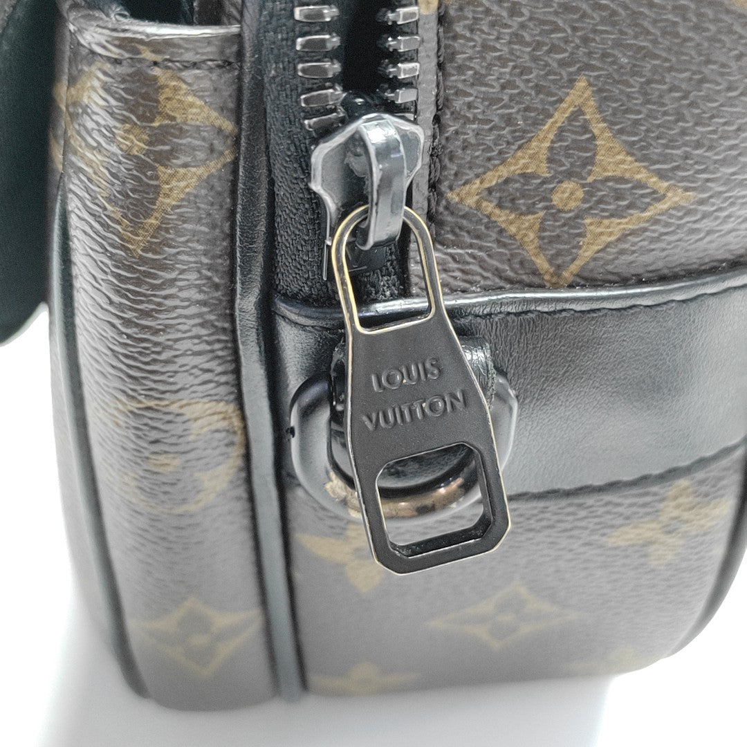 S LOCK Monogram Coated Canvas Brown