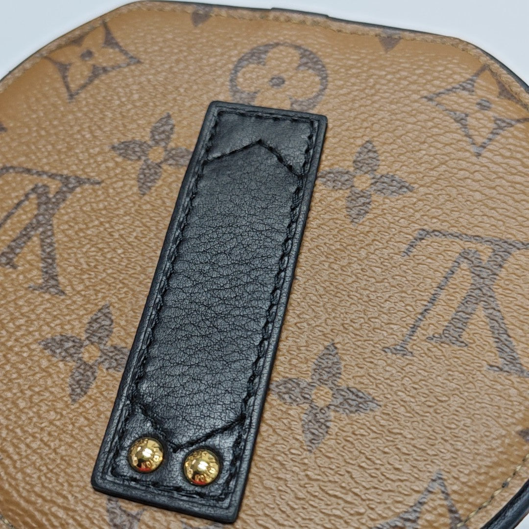 BOITE CHAPEAU Mini Monogram Coated Canvas Brown