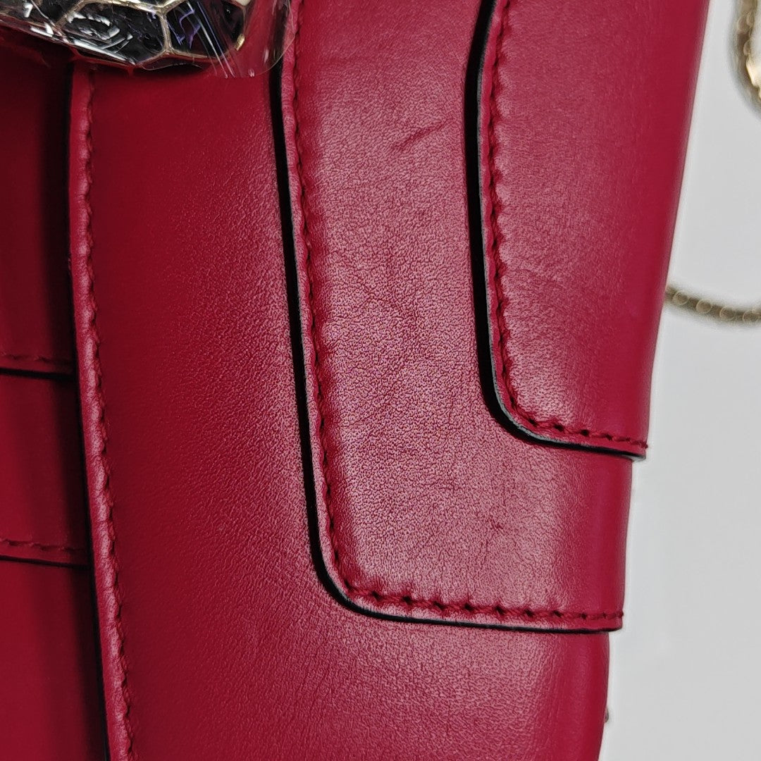 SERPENTI FOREVER Small Calfskin Red