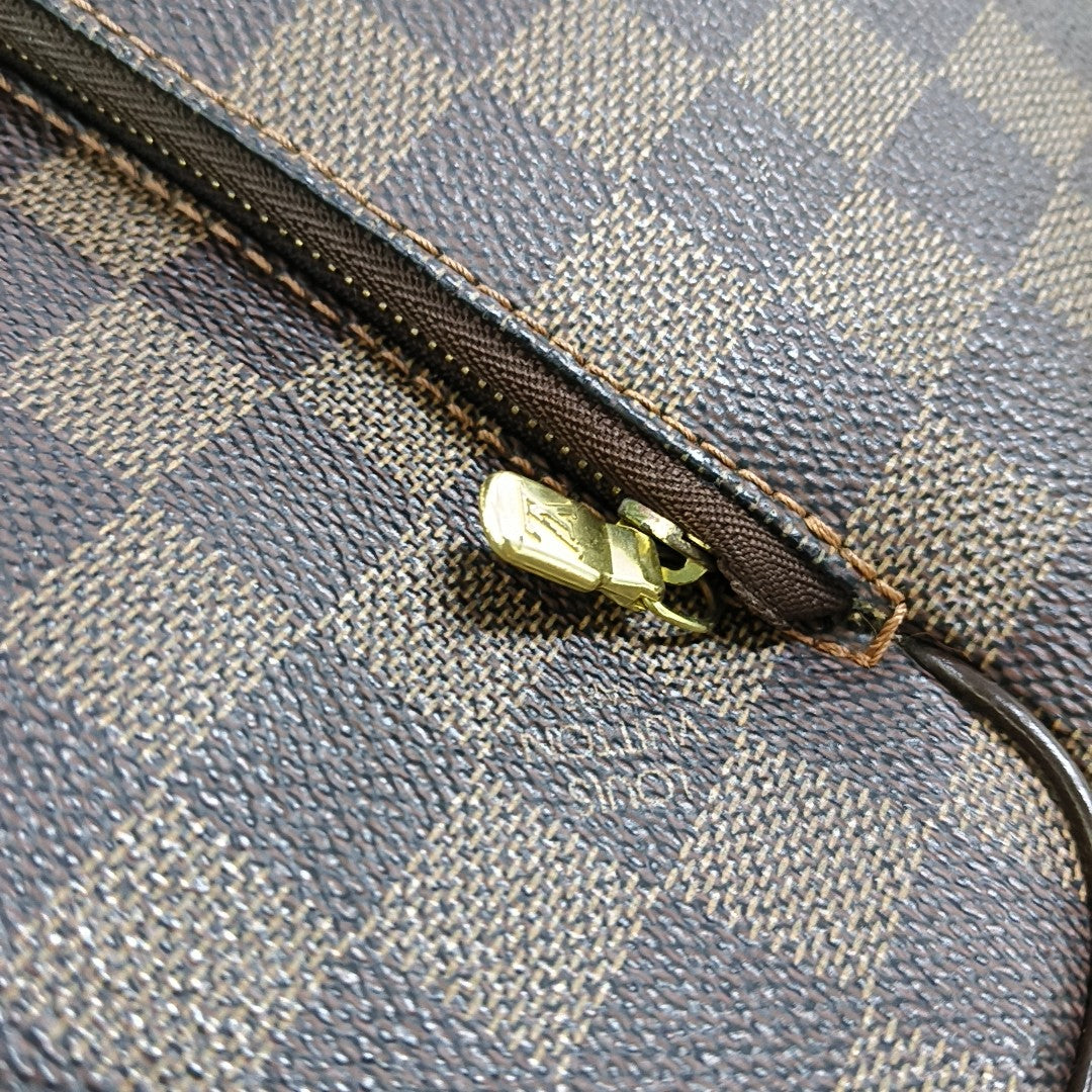 OLAV MM Damier Ebene Coated Canvas Brown