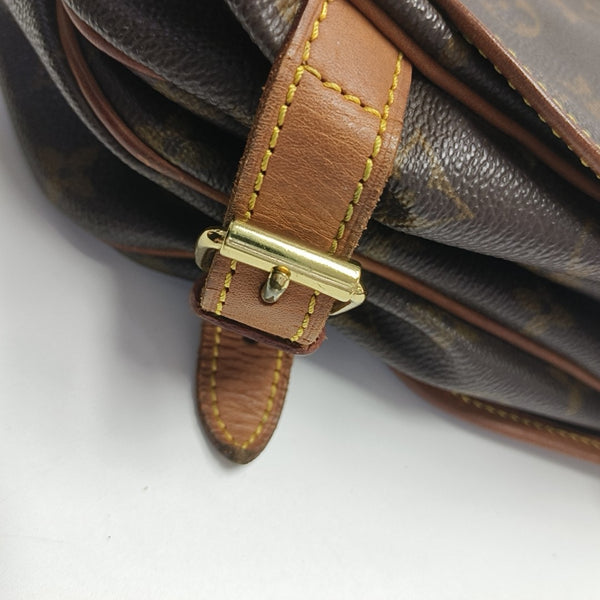 SAUMUR 30 Monogram Coated Canvas Brown