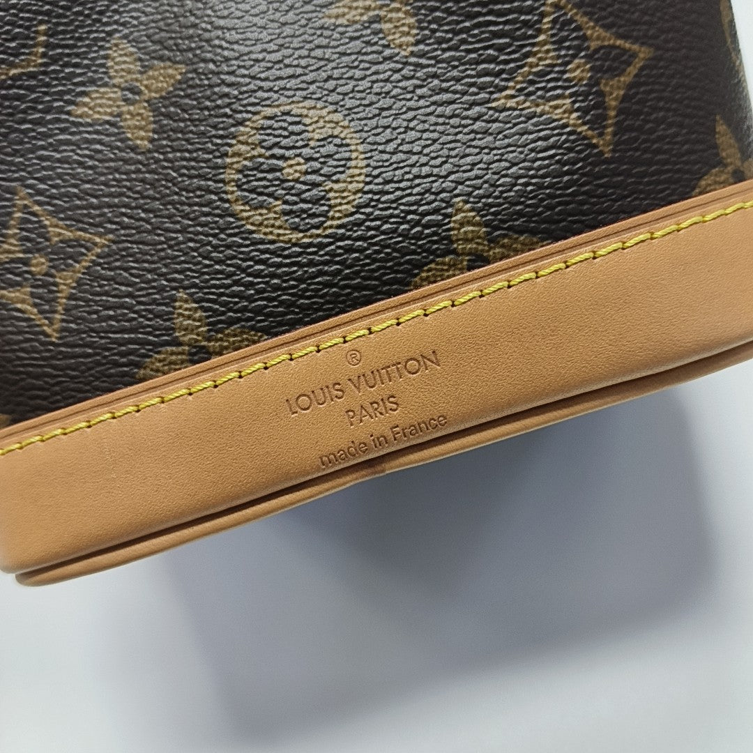 NOÉ Nano Monogram Coated Canvas Brown