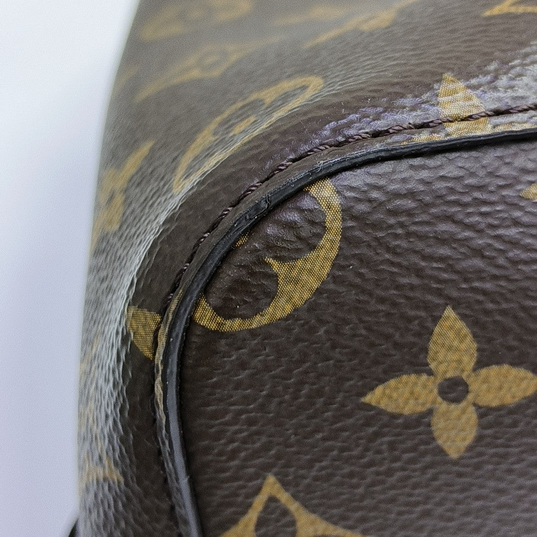 NÉONOÉ MM Monogram Coated Canvas Brown