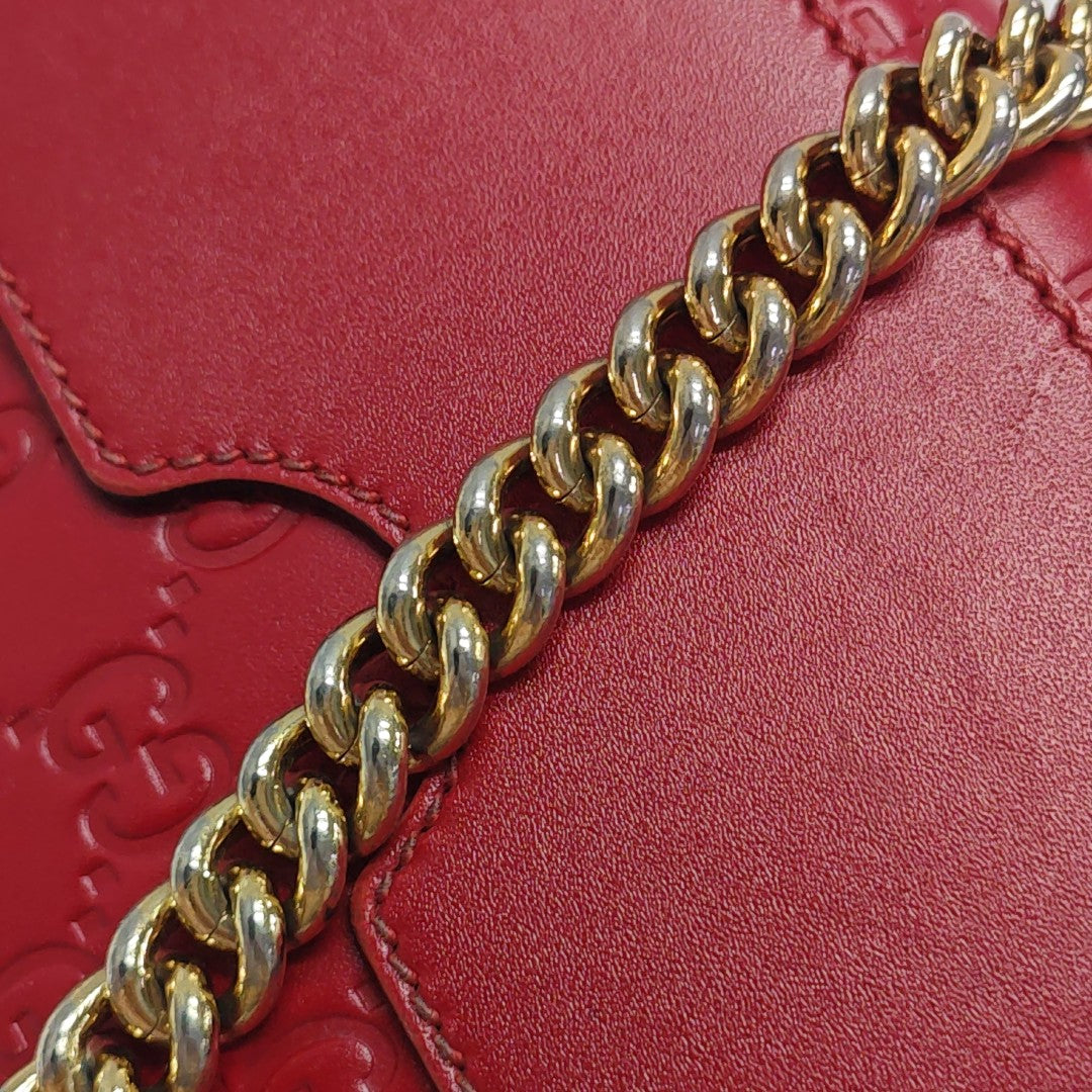 Padlock Small Monogram Calfskin Red