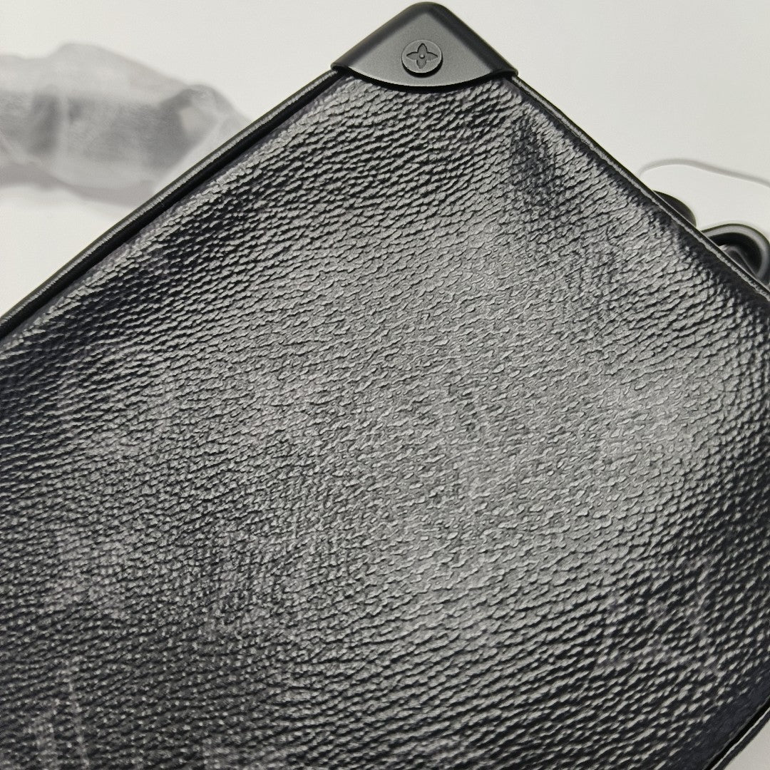 SOFT TRUNK Mini Monogram Coated Canvas Black