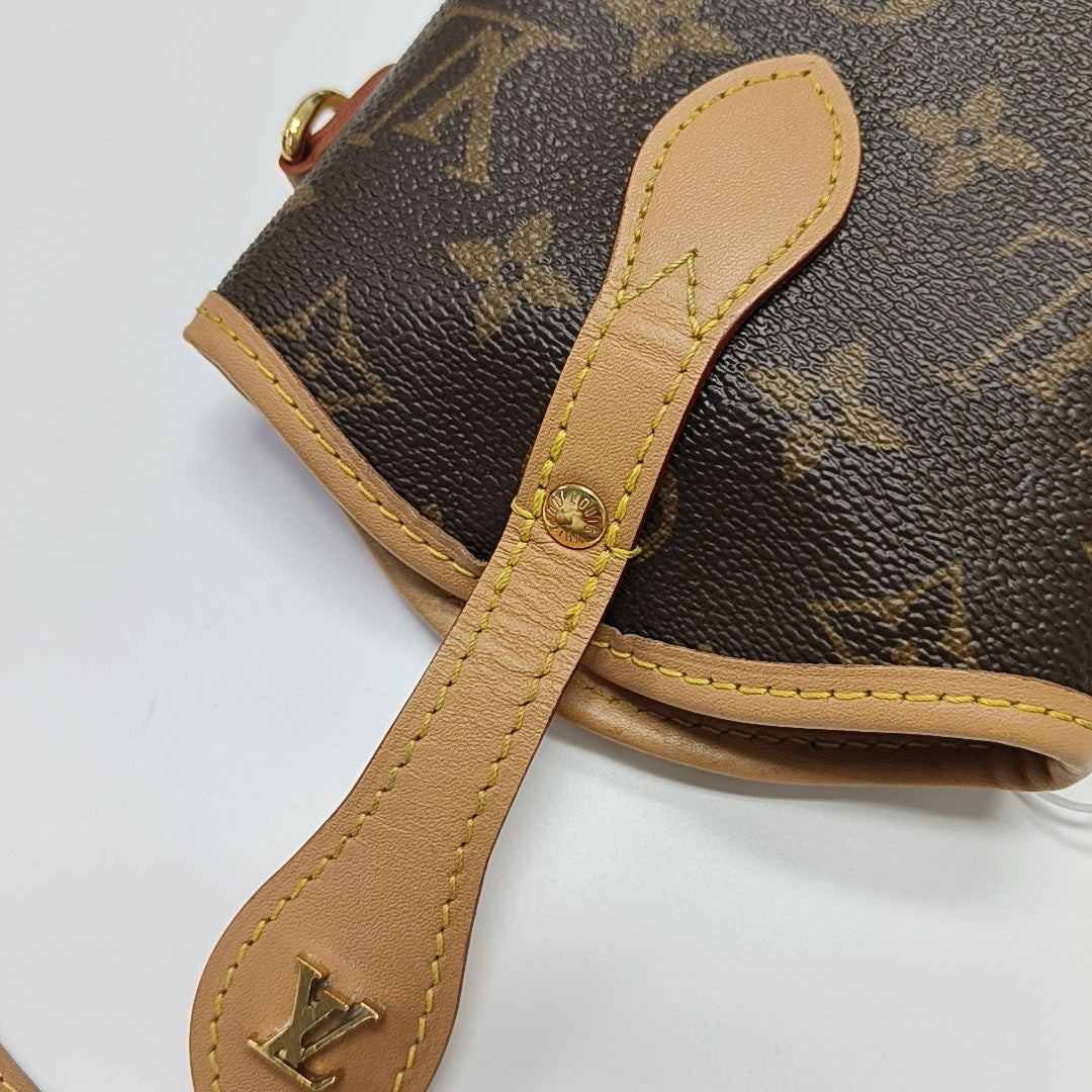 FOLD ME Monogram Coated Canvas Brown