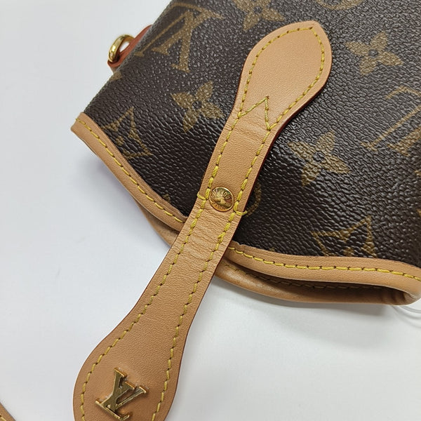 FOLD ME Monogram Coated Canvas Brown